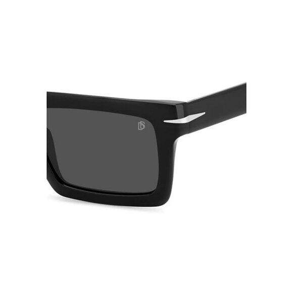 New DAVID BECKHAM Black Square DB 7126/S 807IR Sunglasses Women - Picture 3 of 4